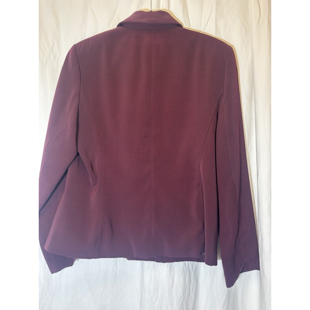 Pendleton Vintage Womens Jacket Blazer Burgundy 2 Button Large L32 - Picture 5 of 5
